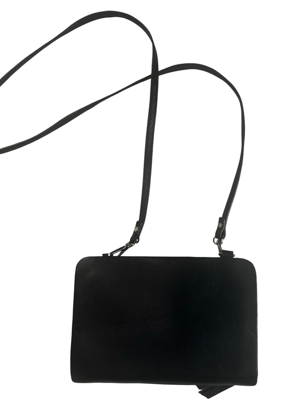 Topshop Black Studded Crossbody Bag Faux Leather Minimalist Shoulder Purse Small - Picture 2 of 9